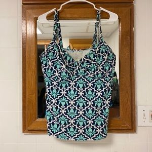 Lands End Size 16 Underwire Tankini.